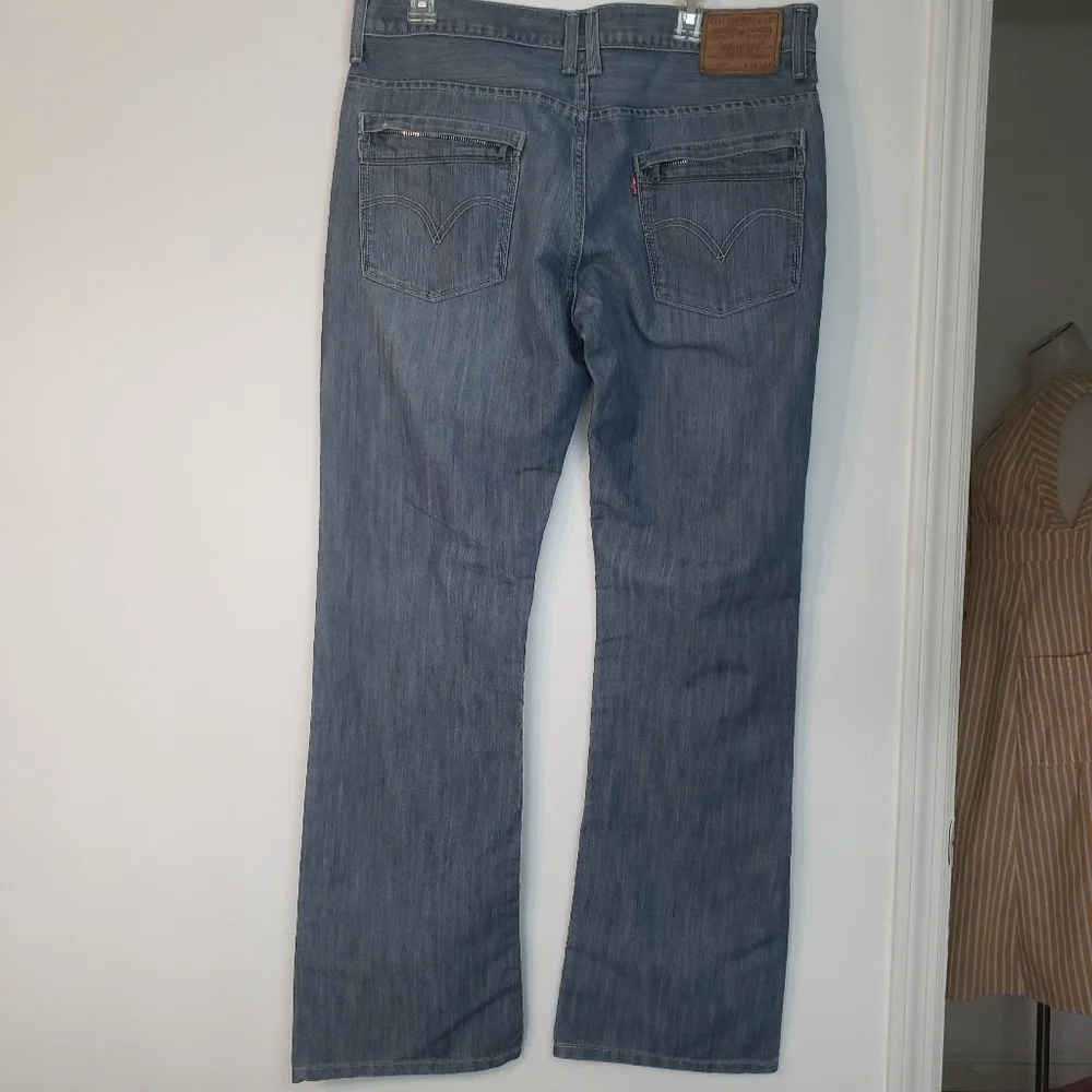 Levi Strauss 527 Stone Wash Zipper Pockets Straight Leg Men's Jeans Size 36x34